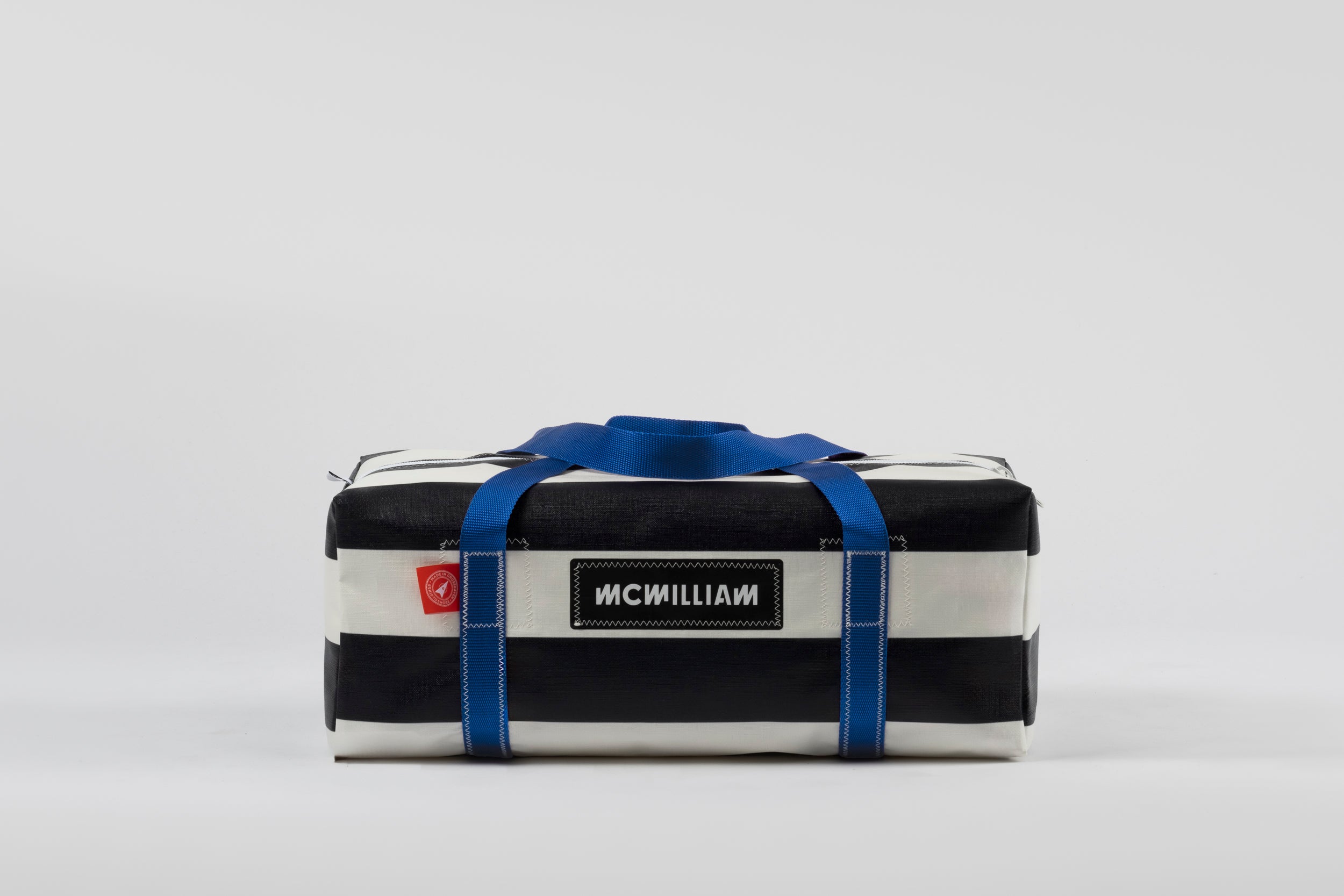 Black Medium Holdall (42L) - Classic Stripe