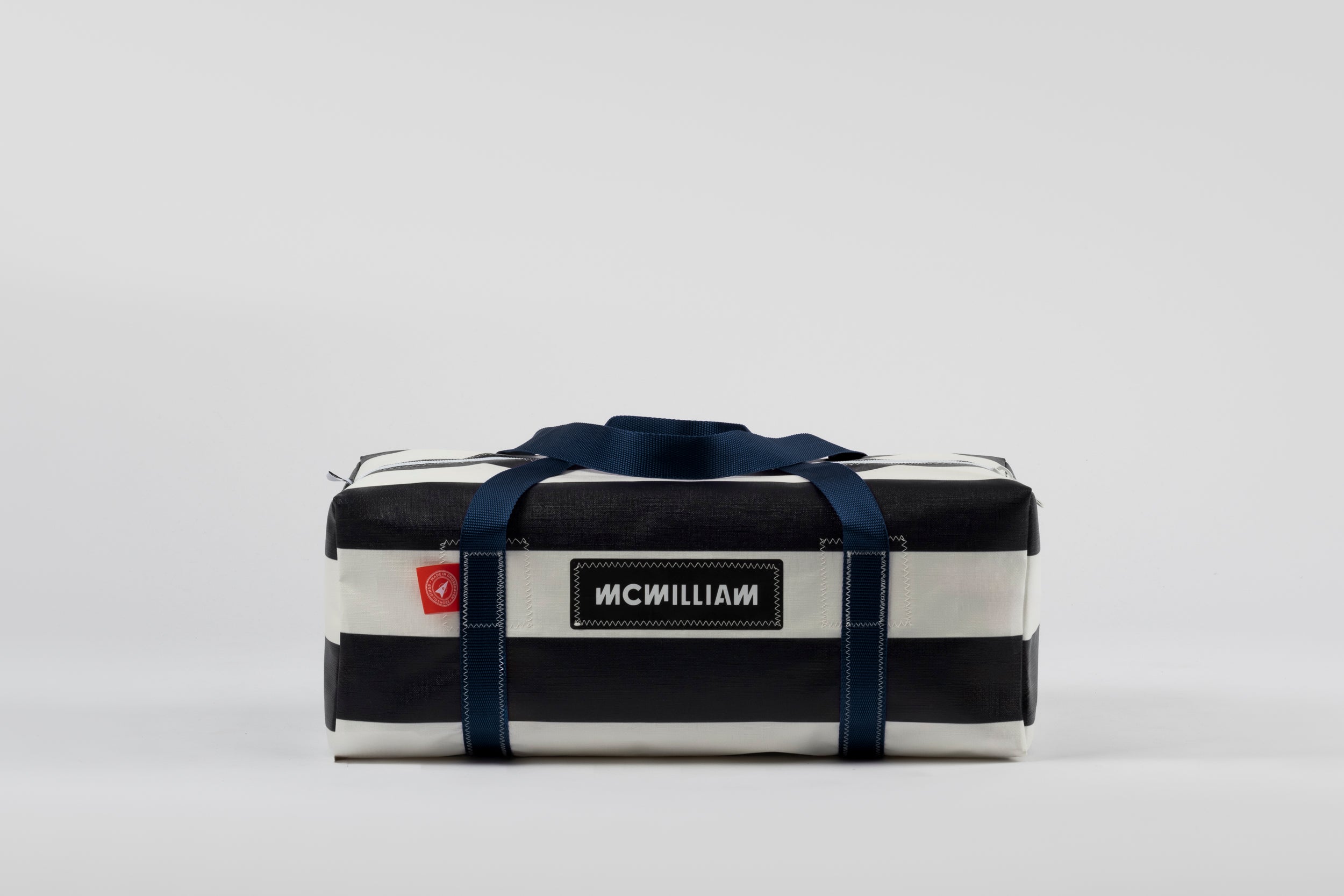 Black Medium Holdall (42L) - Classic Stripe