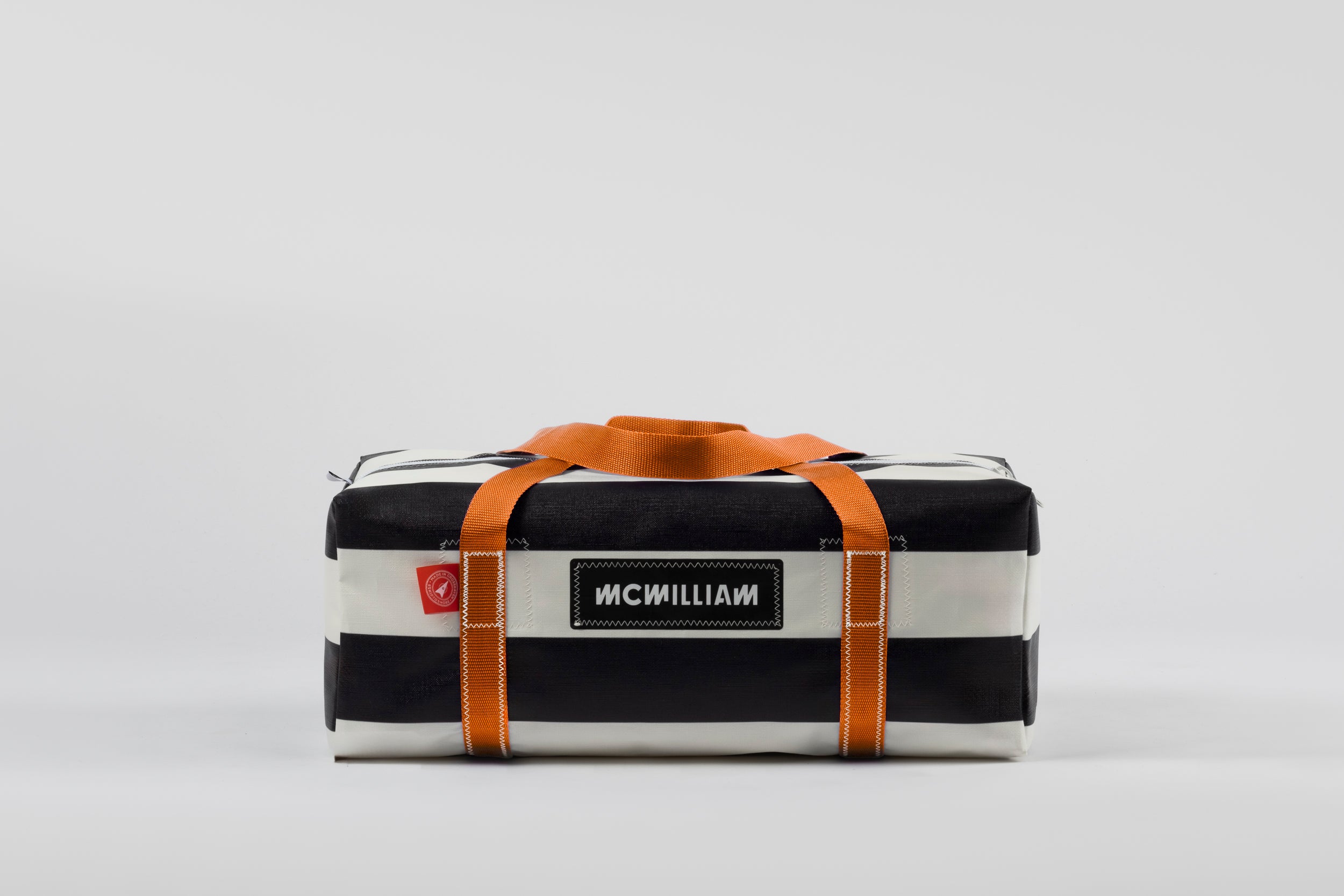 Black Medium Holdall (42L) - Classic Stripe