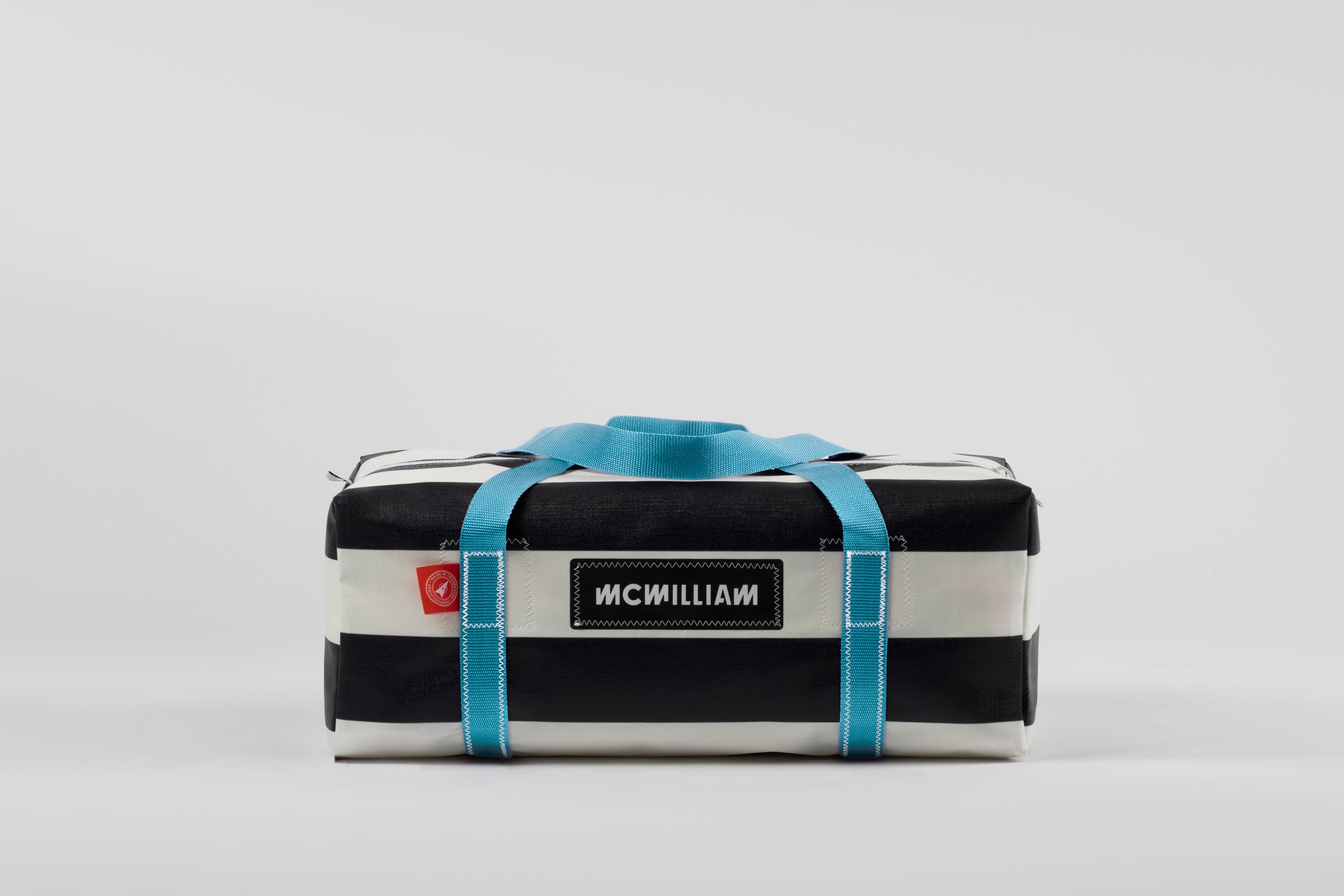 Black Medium Holdall (42L) - Classic Stripe