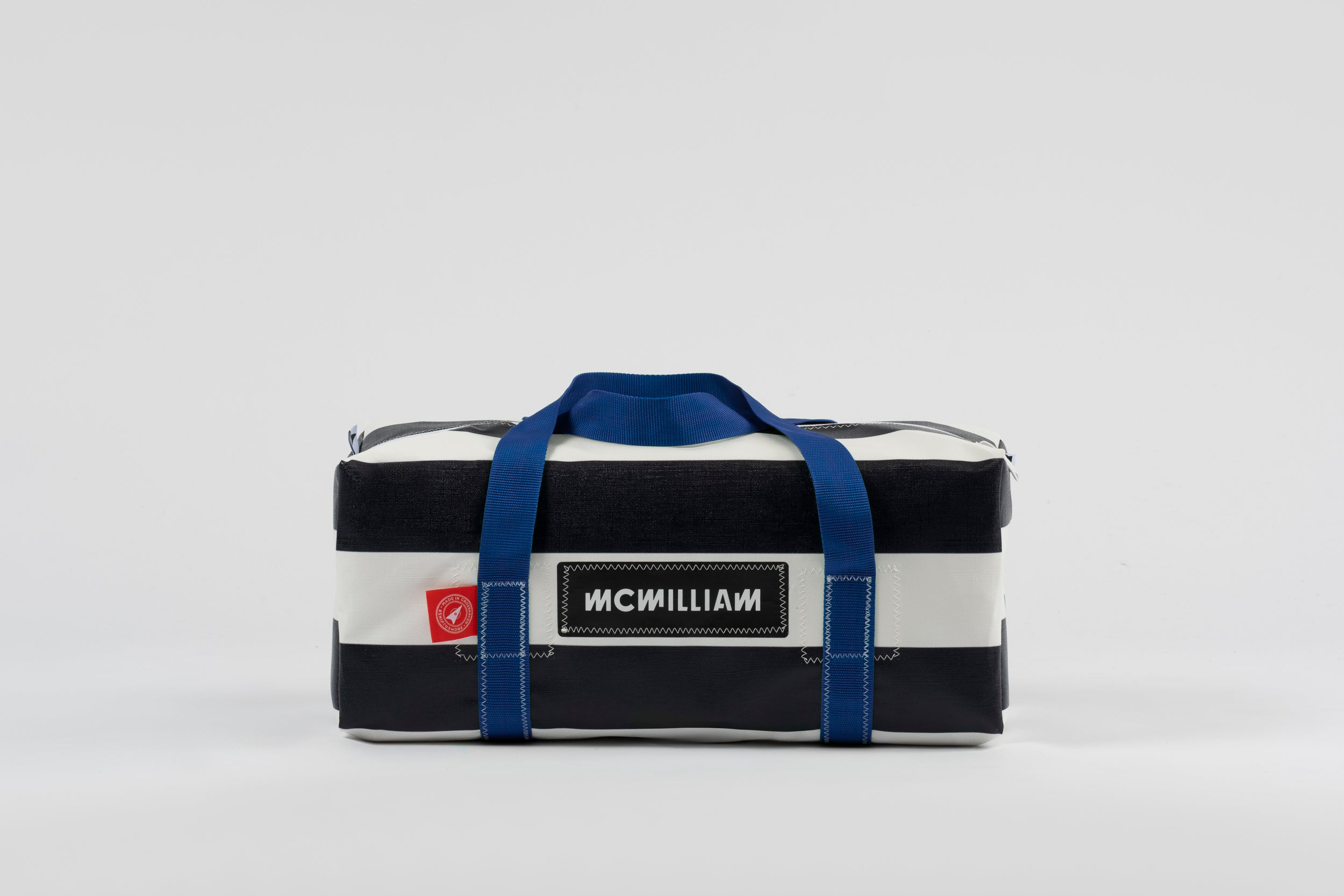Black Small Holdall (30L) - Classic Stripe