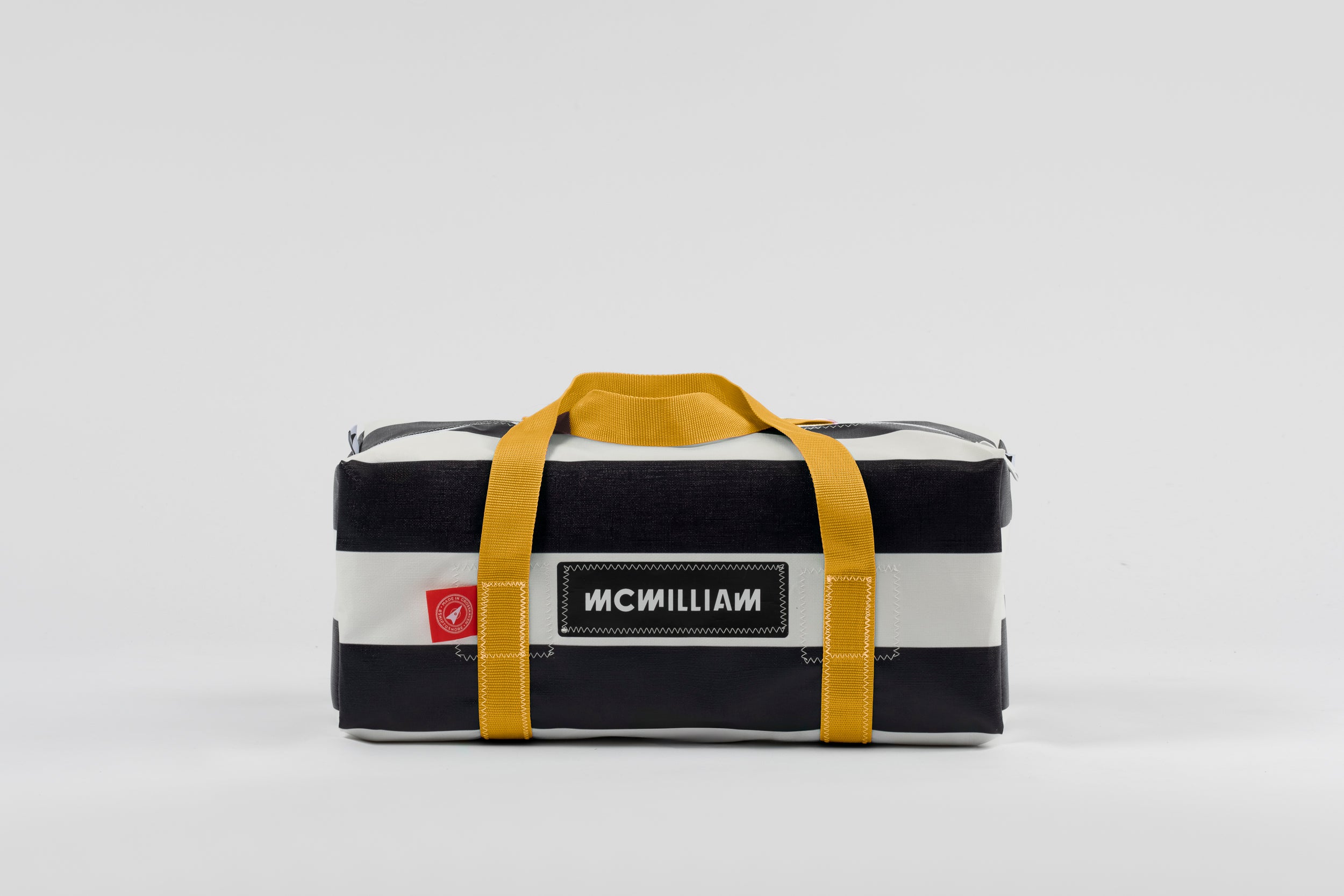 Black Small Holdall (30L) - Classic Stripe