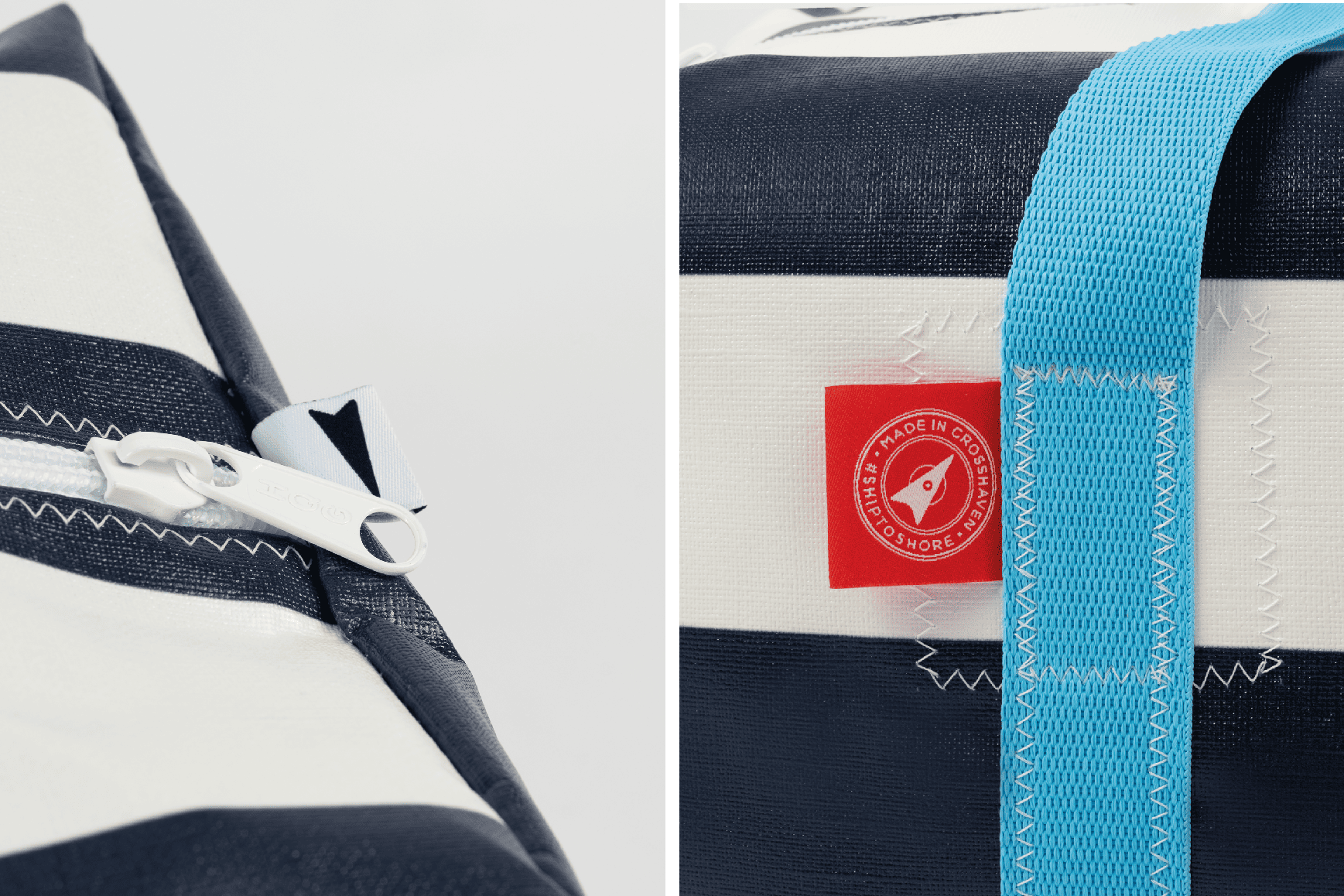 Navy Large Holdall (50L) - Classic Stripe