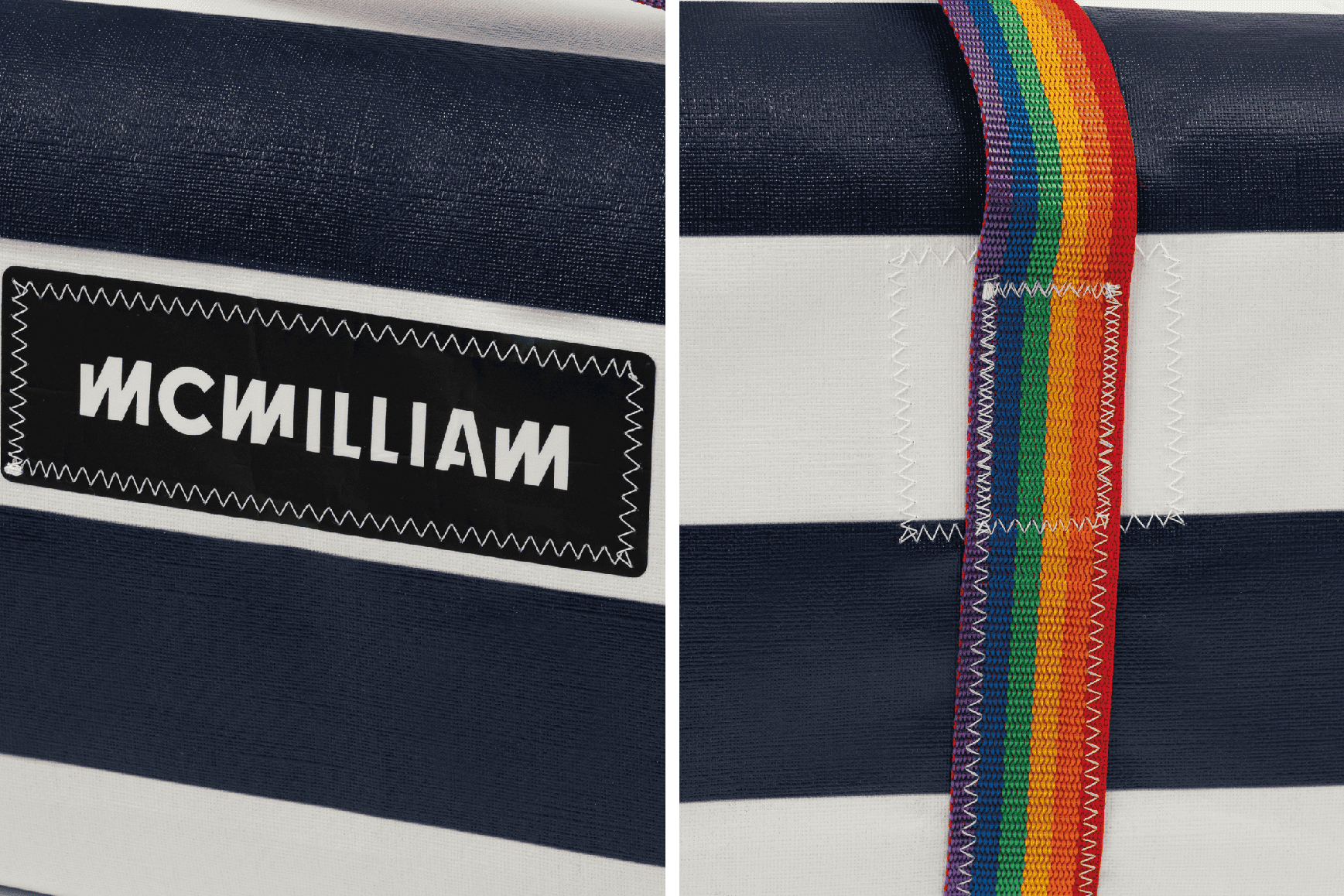 Navy Large Holdall (50L) - Classic Stripe