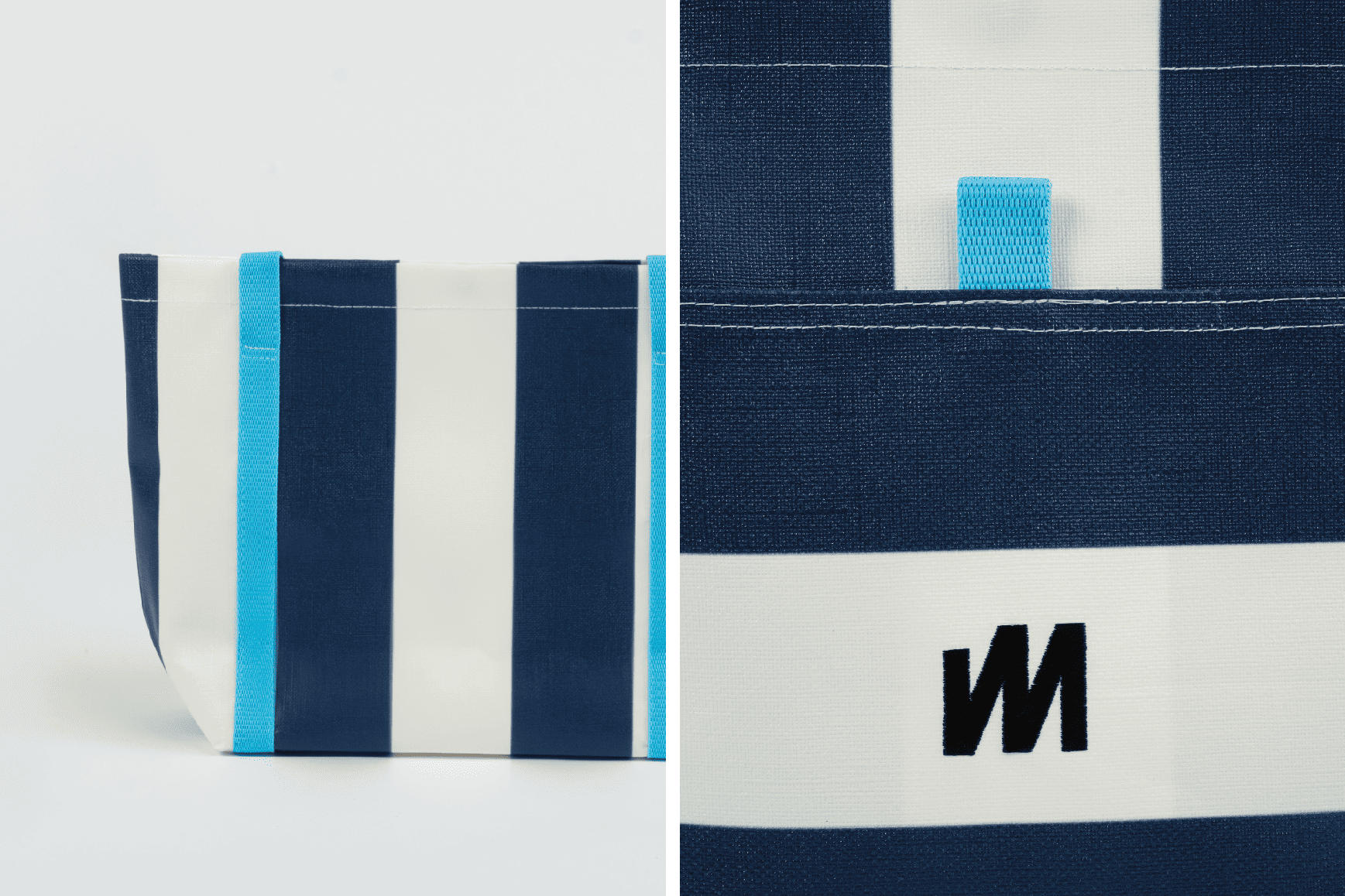 Navy Tote - Classic Stripe