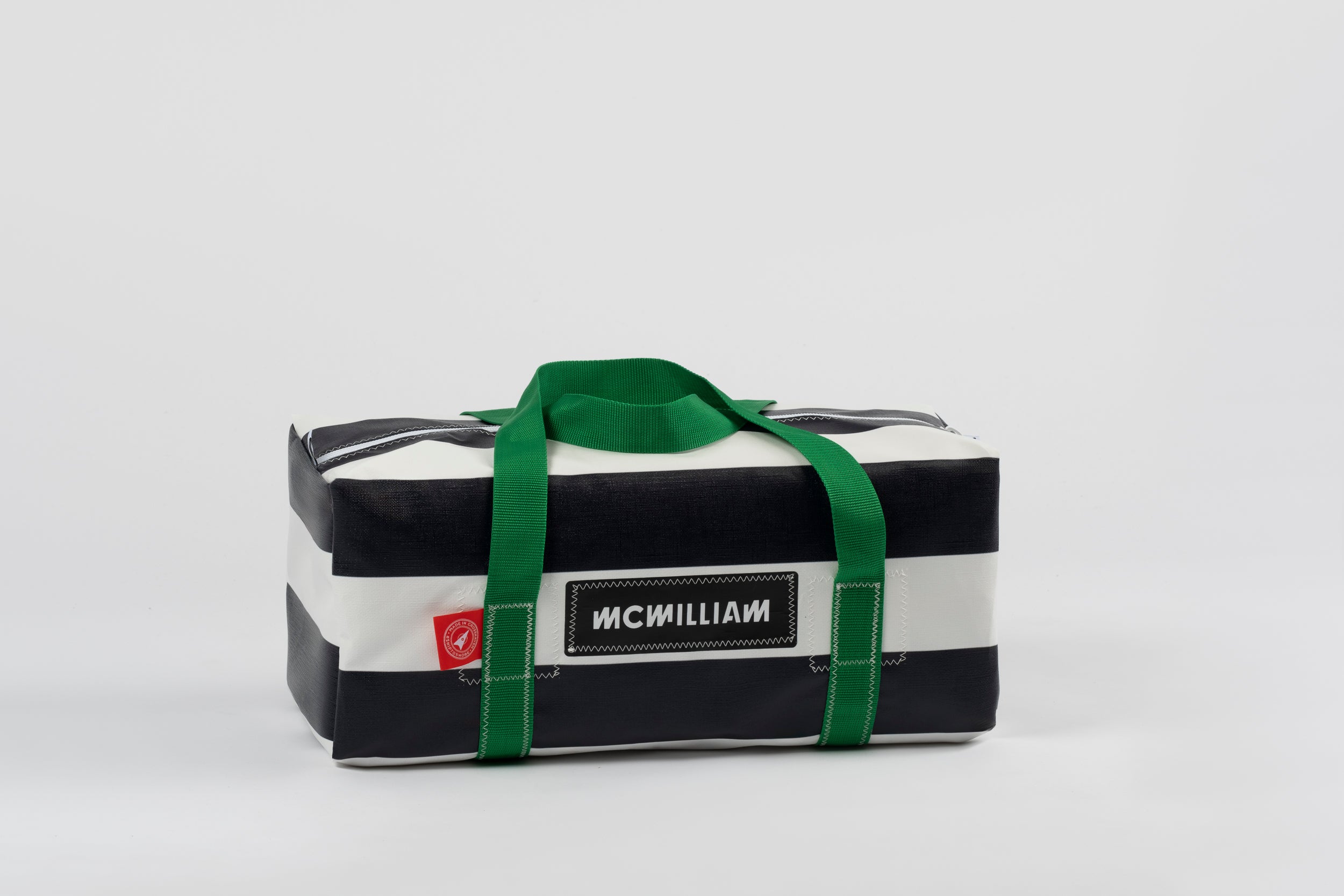 Black Small Holdall (30L) - Classic Stripe