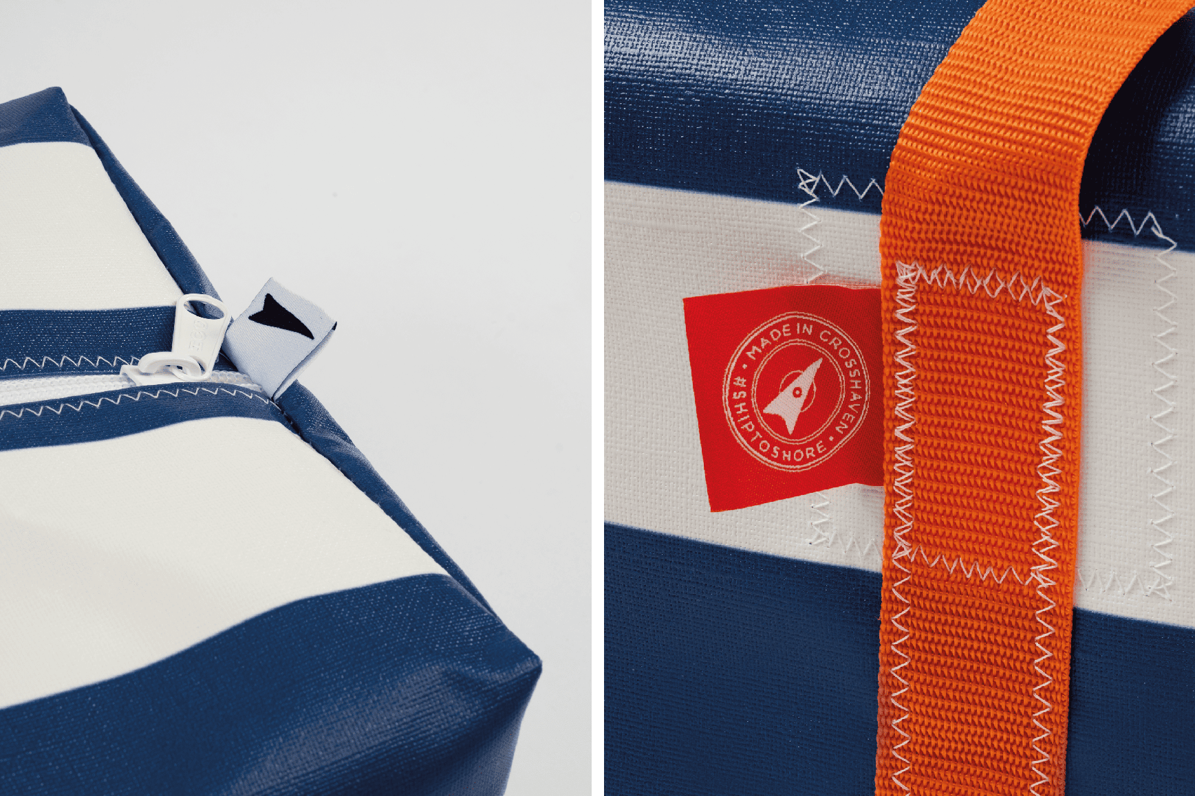 Blue Medium Holdall (42L) - Classic Stripe