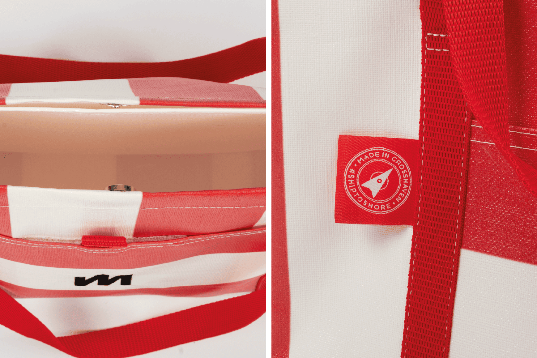 Red Tote - Classic Stripe
