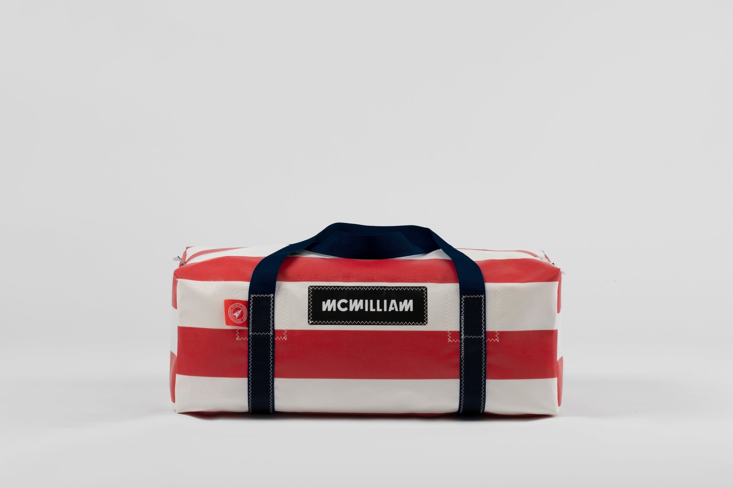 Red Medium Holdall (42L) - Classic Stripe