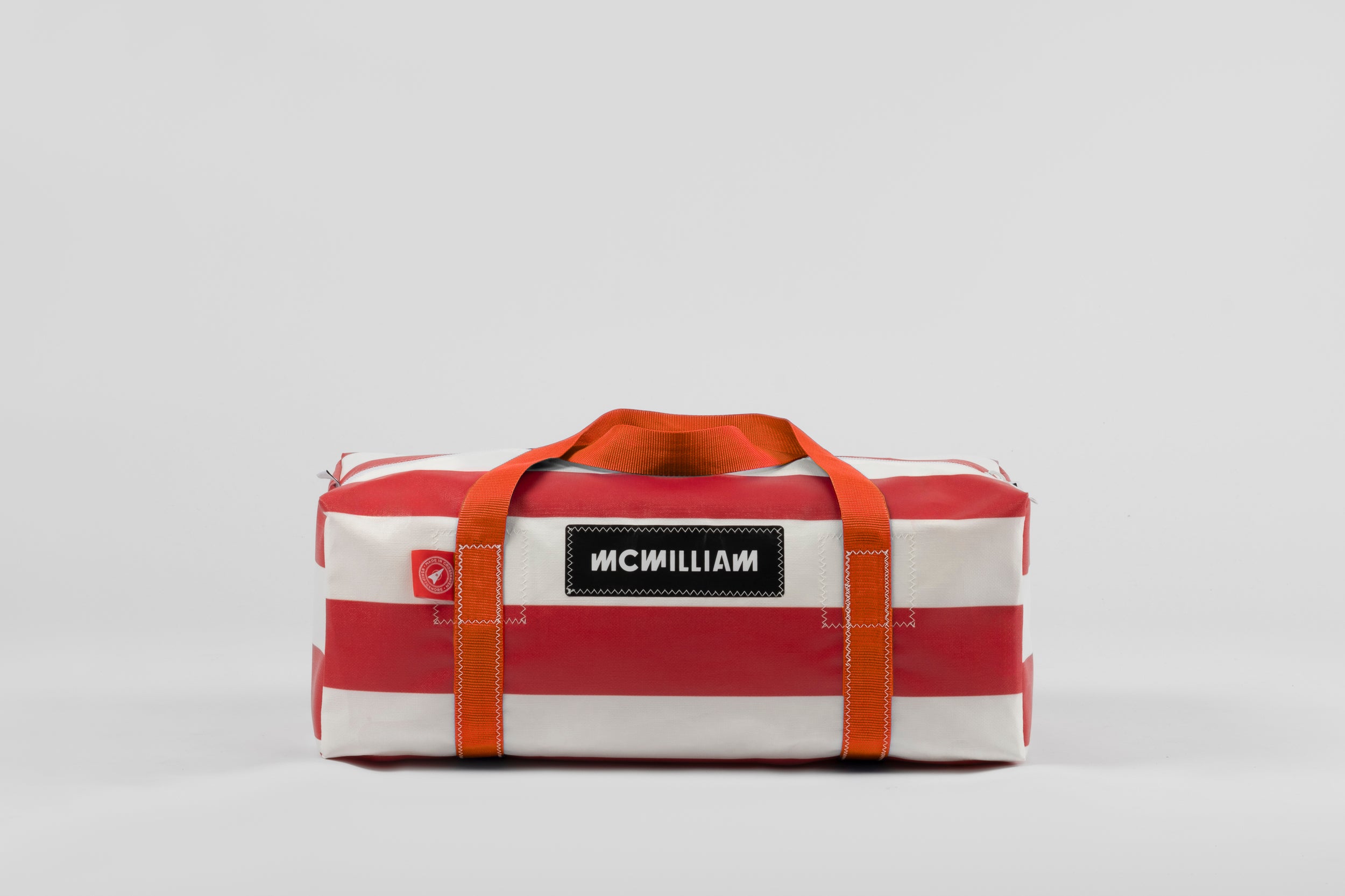 Red Medium Holdall (42L) - Classic Stripe