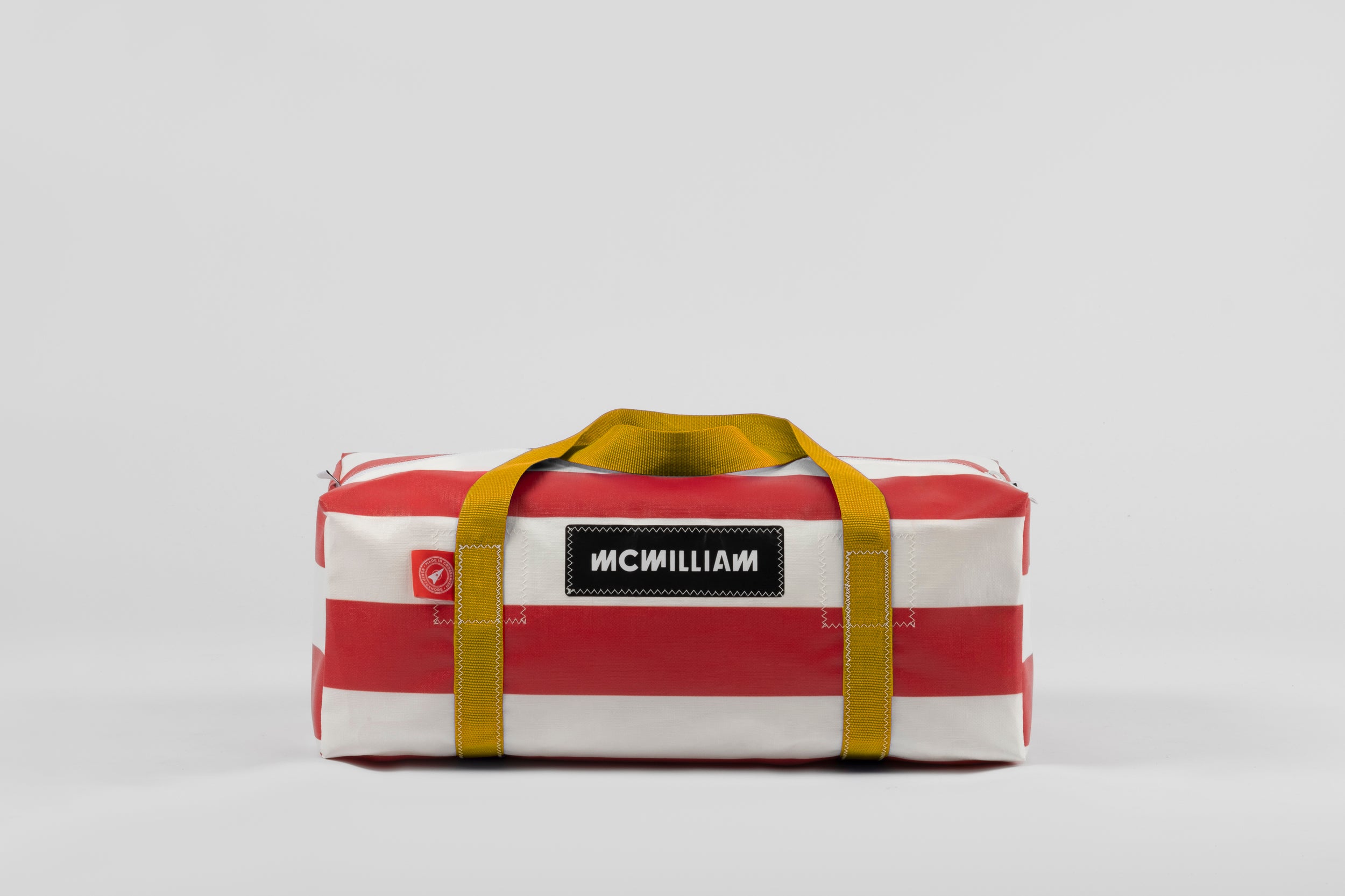 Red Medium Holdall (42L) - Classic Stripe