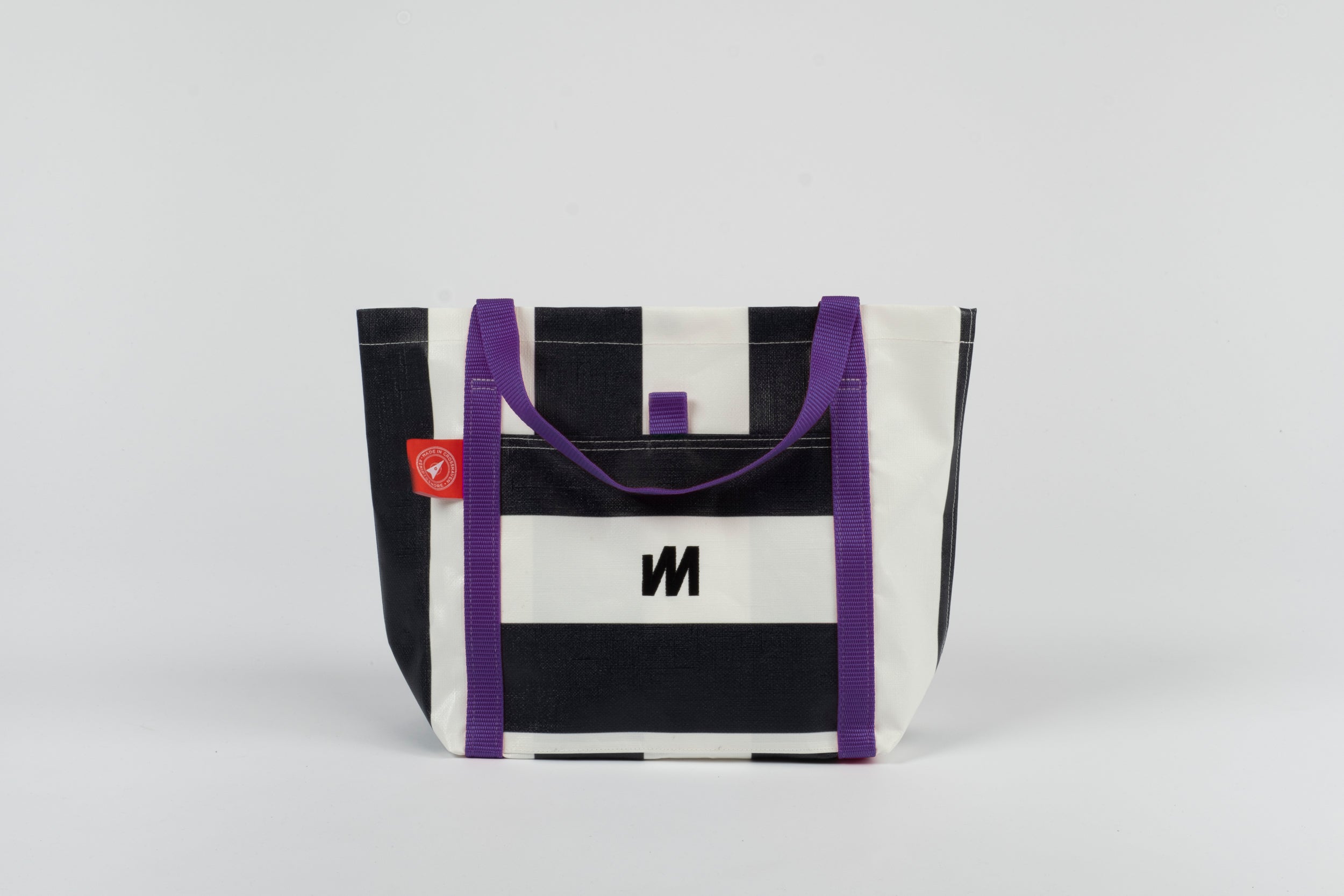 Black Tote - Classic Stripe