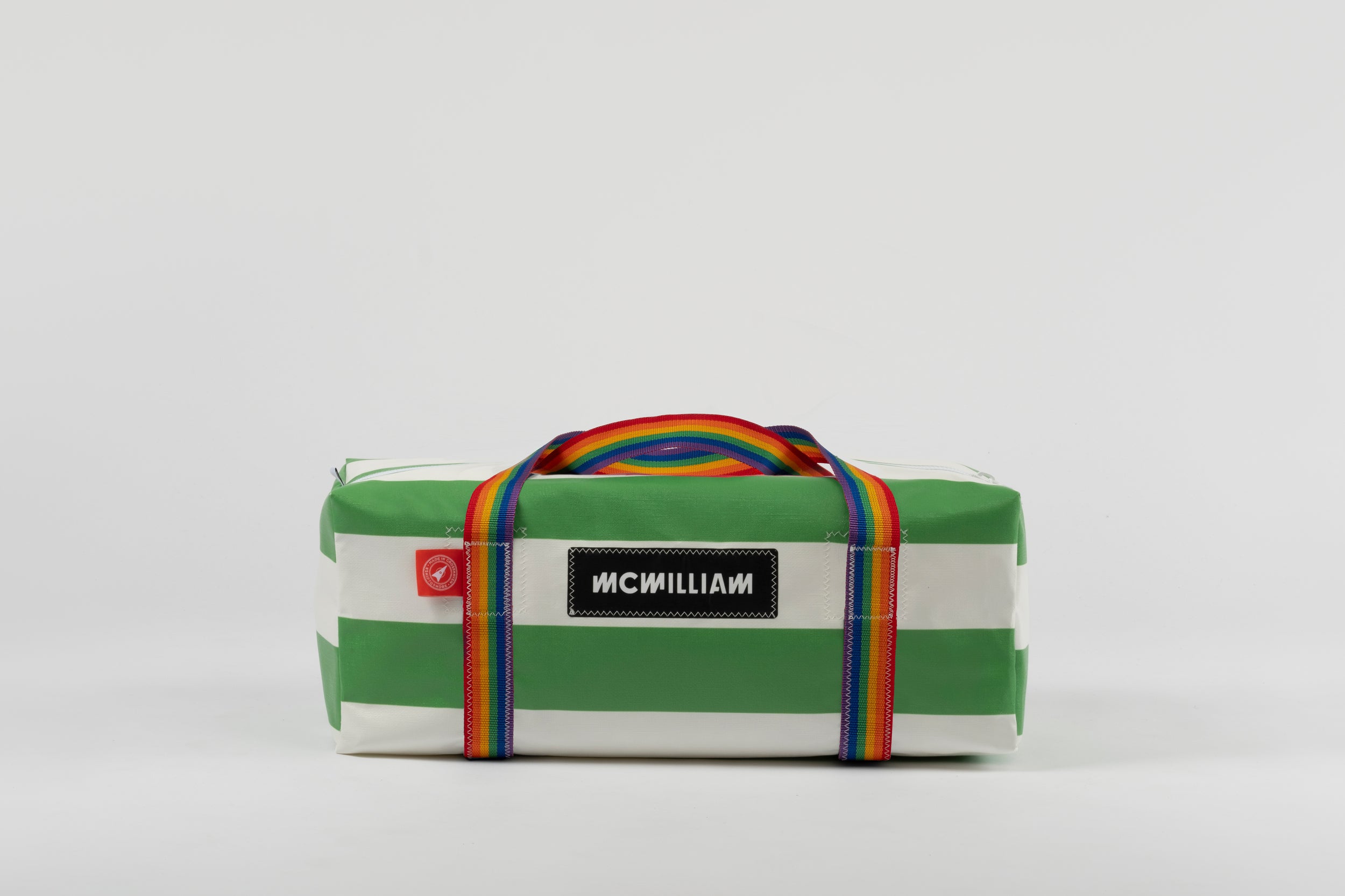 Green Medium Holdall (42L) - Classic Stripe