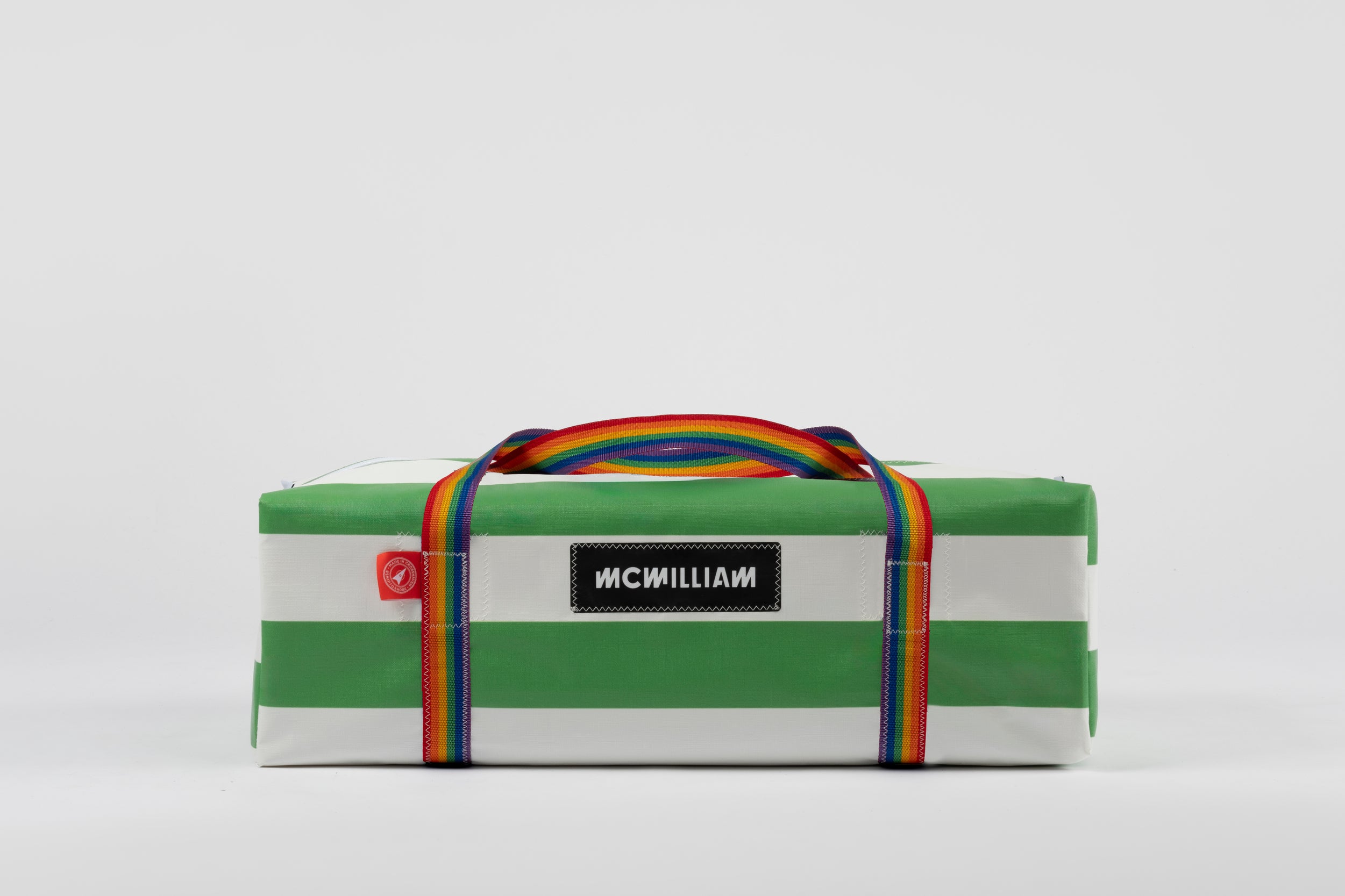 Green Large Holdall (50L) - Classic Stripe