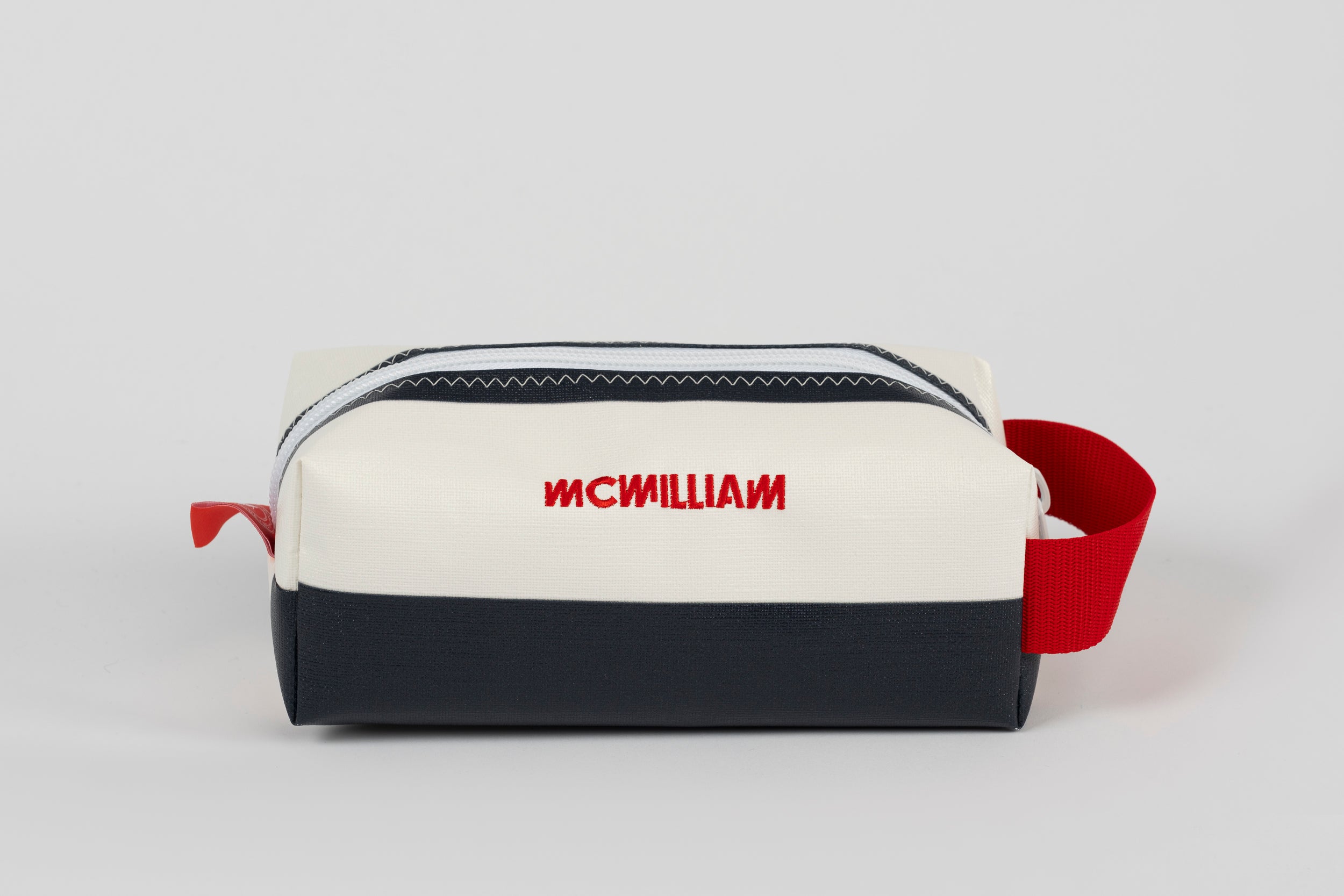 Black Washbag - Classic Stripe