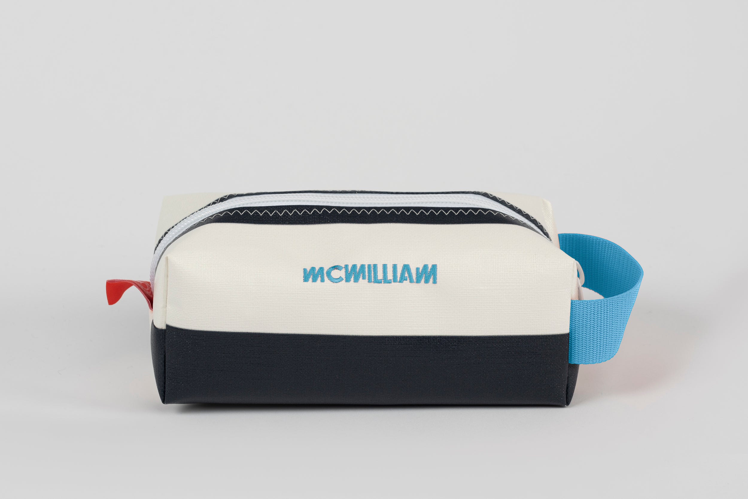 Black Washbag - Classic Stripe