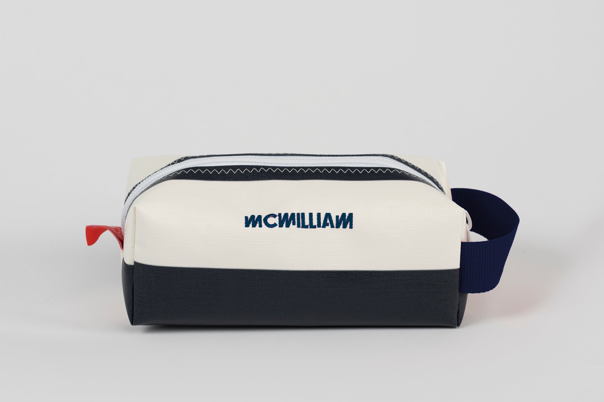Black Washbag - Classic Stripe