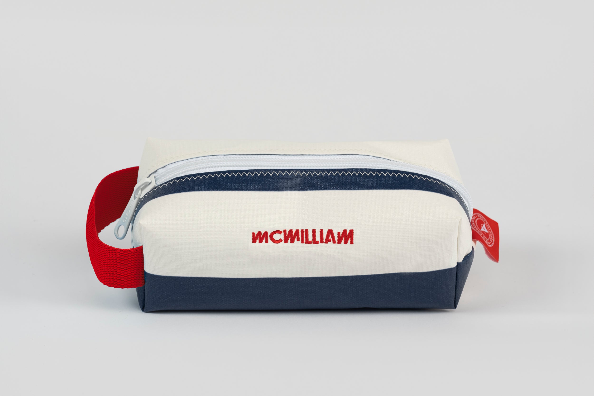 Navy Washbag - Classic Stripe